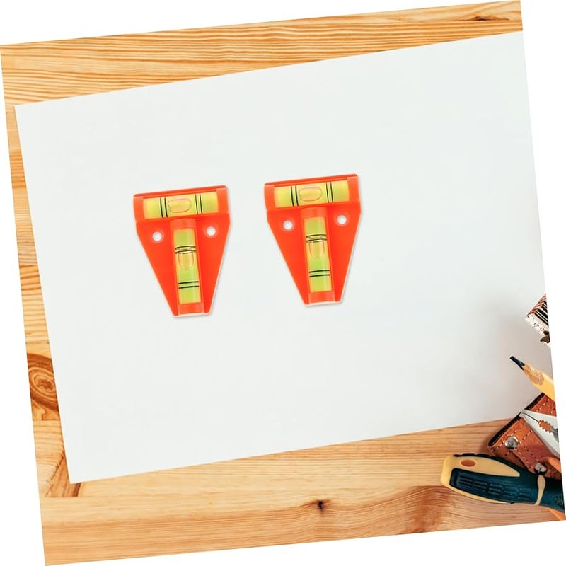 4Pcs Mini T Shaped Acrylic Spirit Level High Precision Tool For Furniture Tripods Camera - Image 4